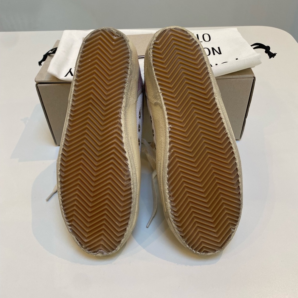 Golden Goose Superstar Sneaker Cream Antique Pink Suede/Leopard sz 37 New in Box - Picture 11 of 17